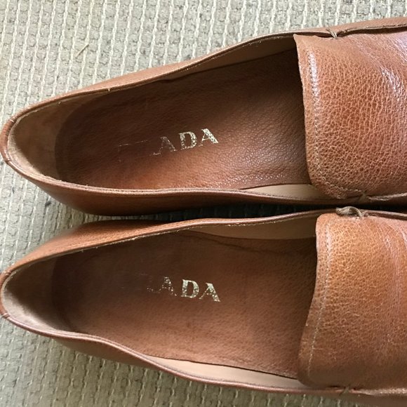 Prada Men\'s Tan Leather Loafers main image 9